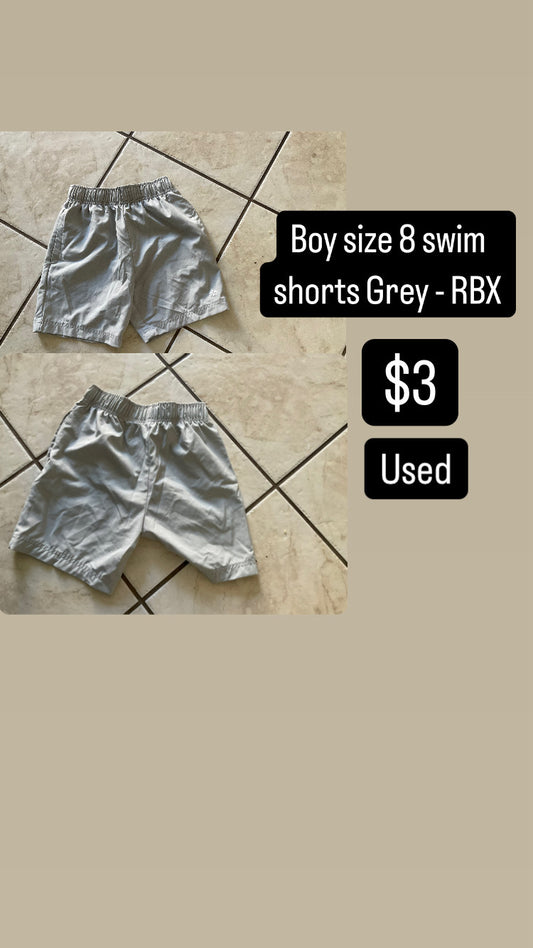 Boy size 8 swim shorts Grey - RBX