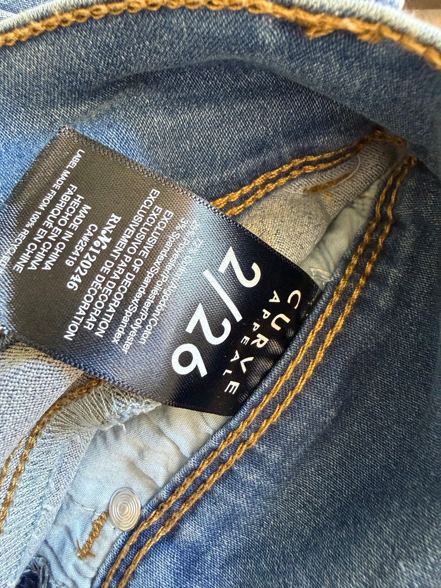 Girl Pants - Denim Pants size 2 Curve (Used)