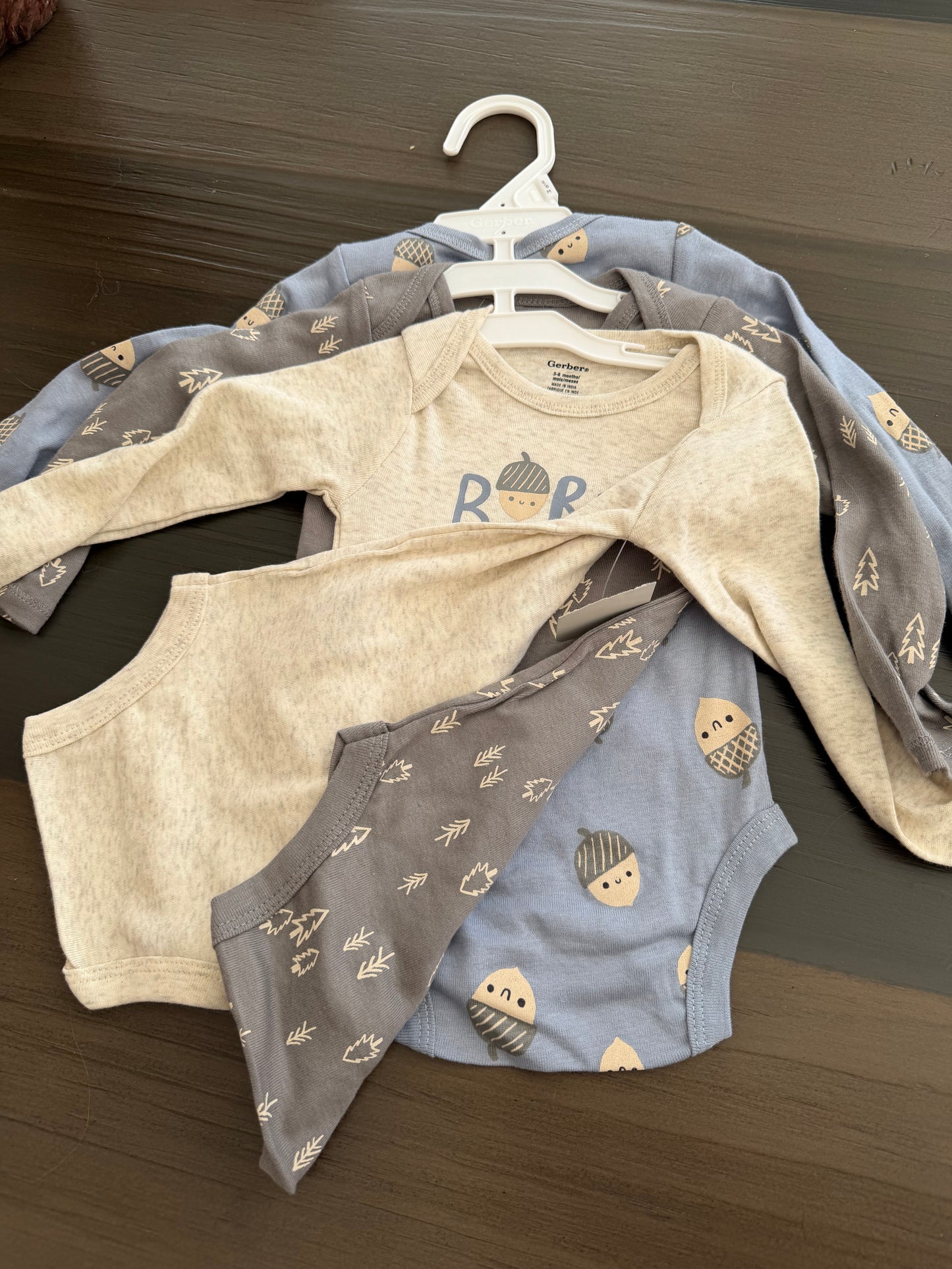Baby Clothes - Born To Be Wild Set 3pk 3-6 Months (NEW)