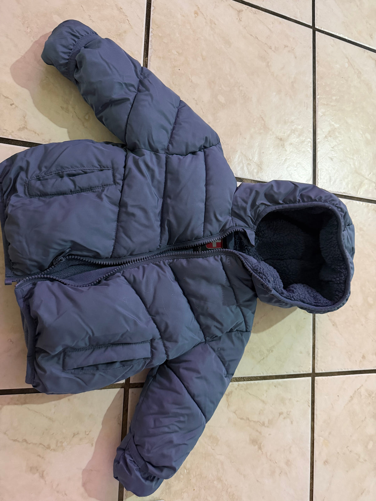 Baby Clothes - Swiss Tech Blue Jacket size 18M (Used)