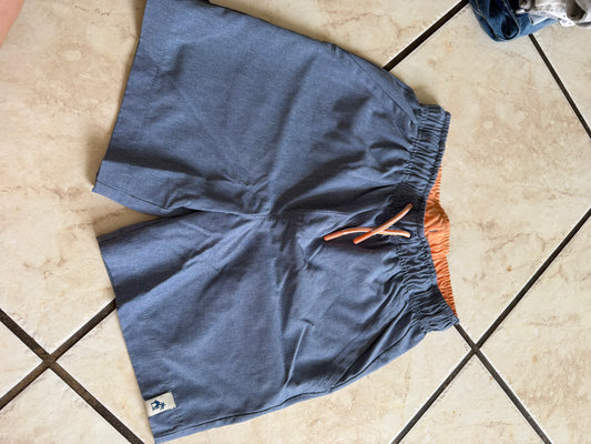 Boy Shorts - Blue & Orange Swim Shorts Size 7/8 (Used)