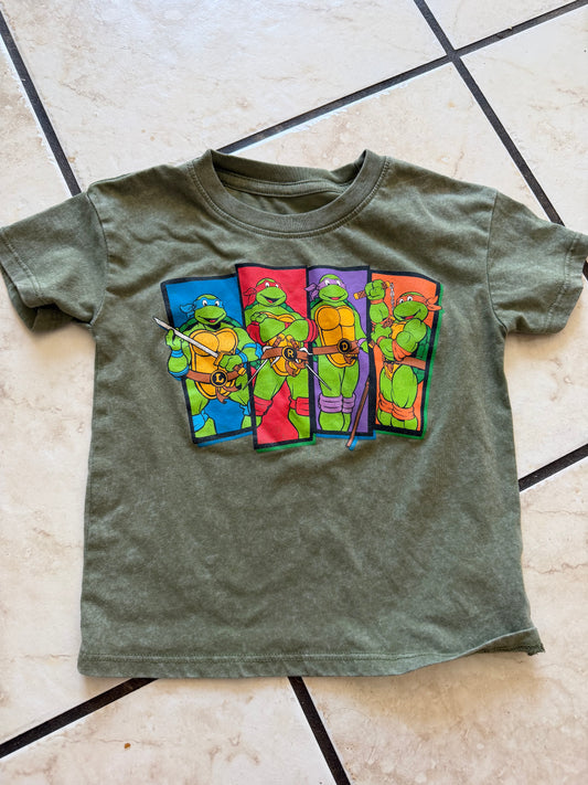 Boy Shirt - Ninja Turtle Green Shirt Size 3T (Used)