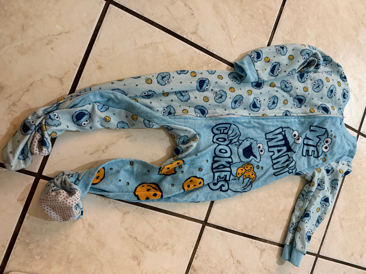 Baby Clothes - Cookie Monster Onsie Size 3T (Used)