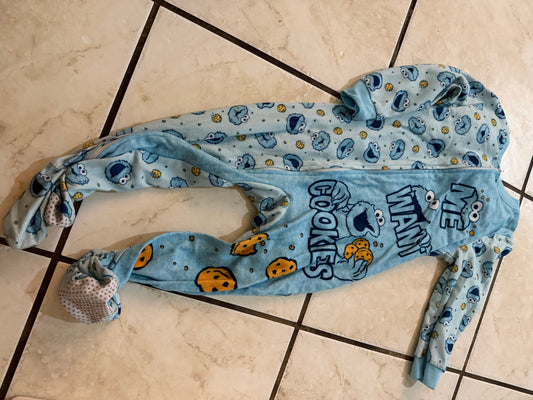 Baby Clothes - Cookie Monster Onsie Size 3T (Used)