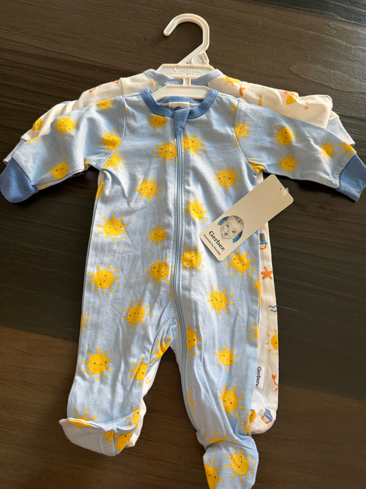 Baby Clothes Newborn "Sunshine onies" (2pk) (NEW)