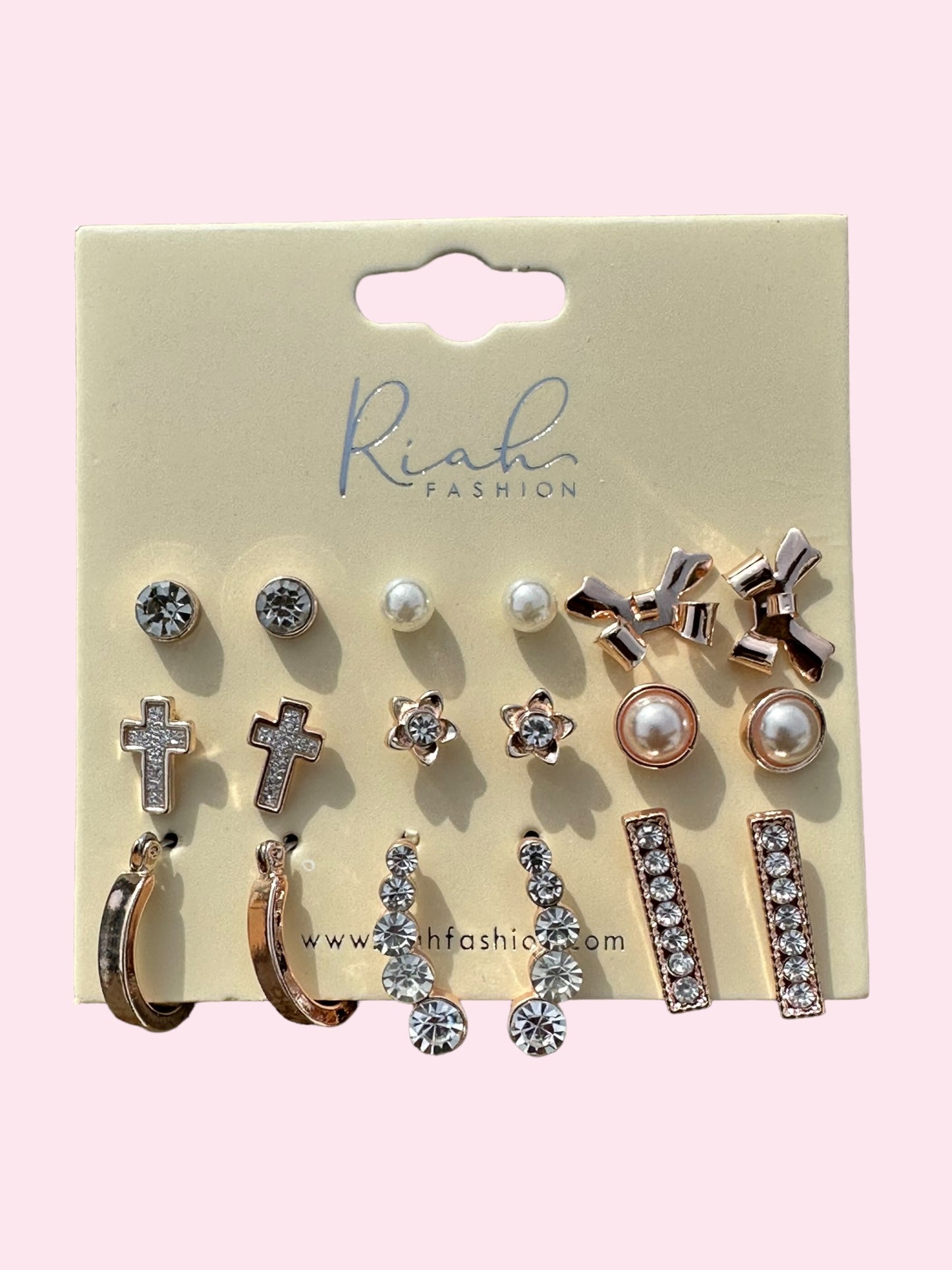 Rose Gold Studs (9pc)