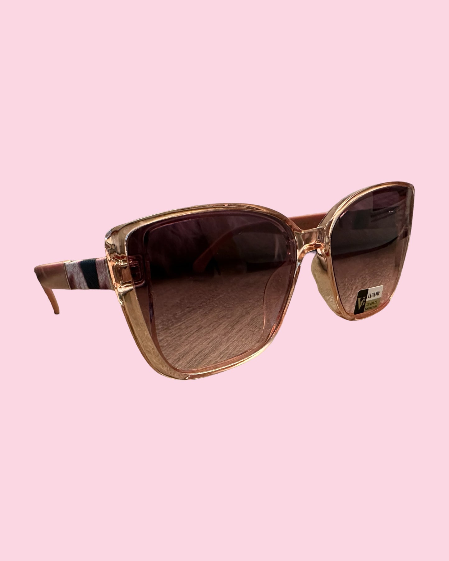 Classy Oversized Glasses (Pink)