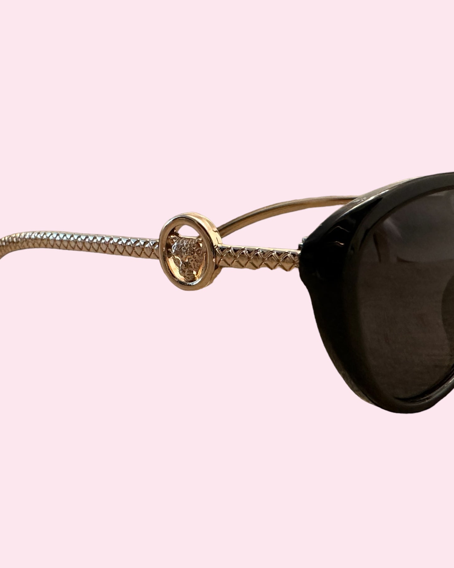 Oval Exotic Cat Sunglasses (Silver/black)
