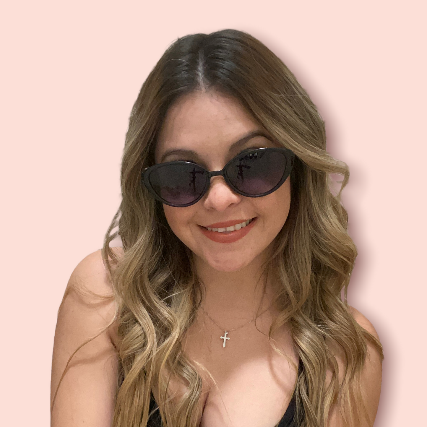 Oval Exotic Cat Sunglasses (Silver/black)