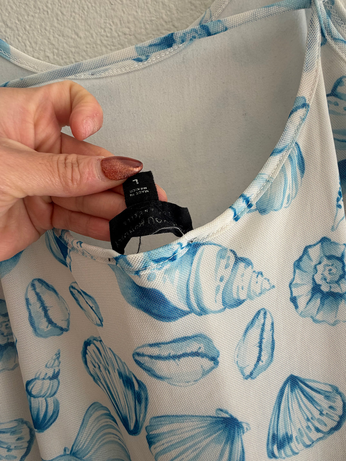 Blue Shell Maxi Dress - Large (Used)