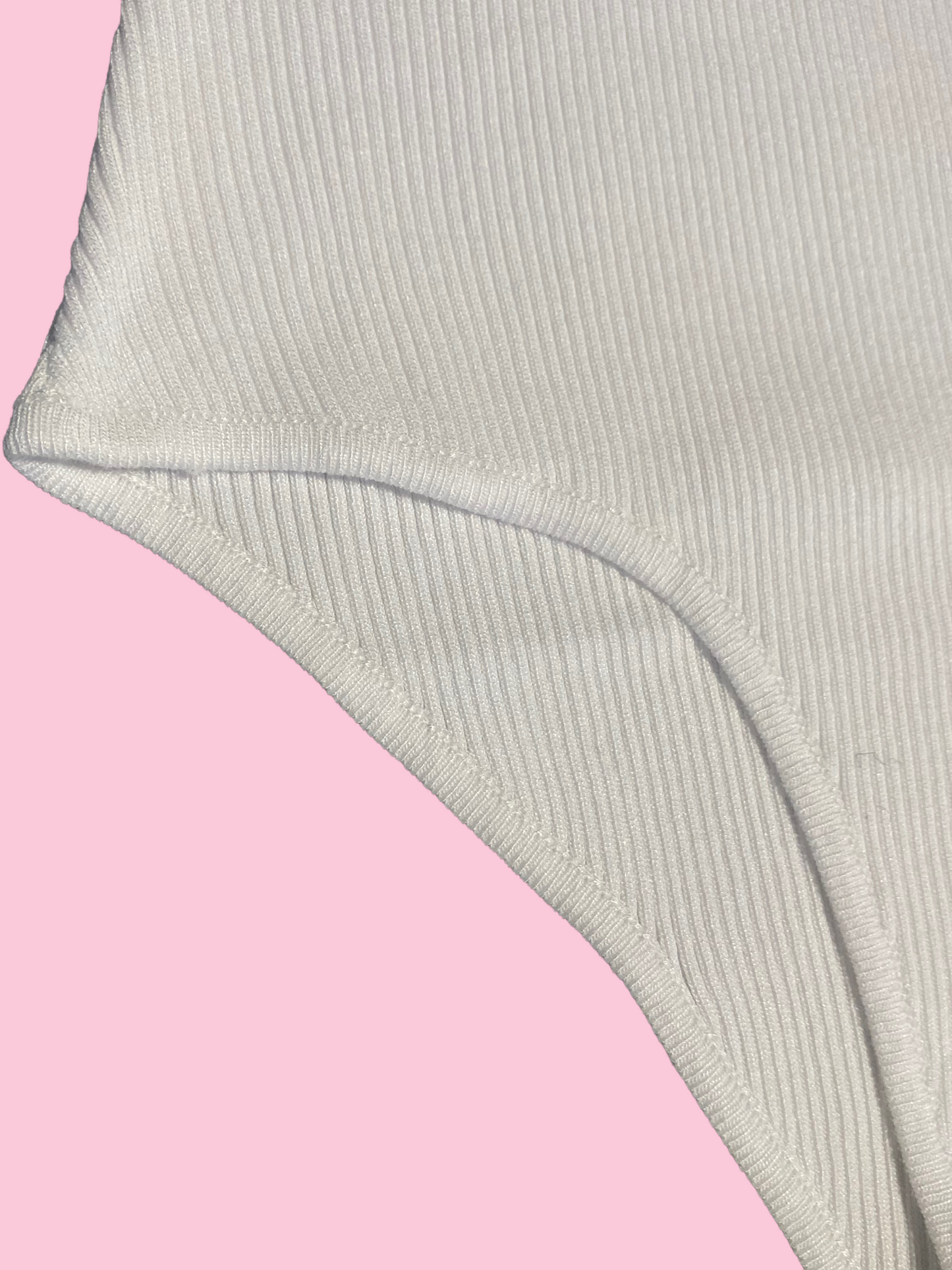 Squared Neck Bodysuit (White)