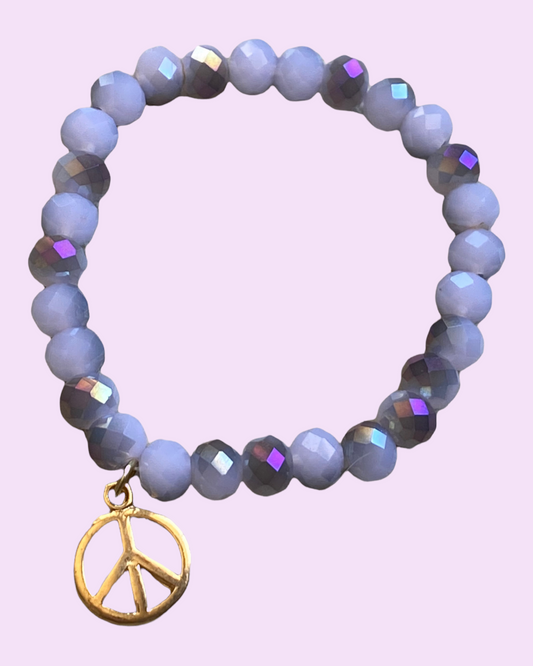Lepidolite Peace Crystal Bracelet