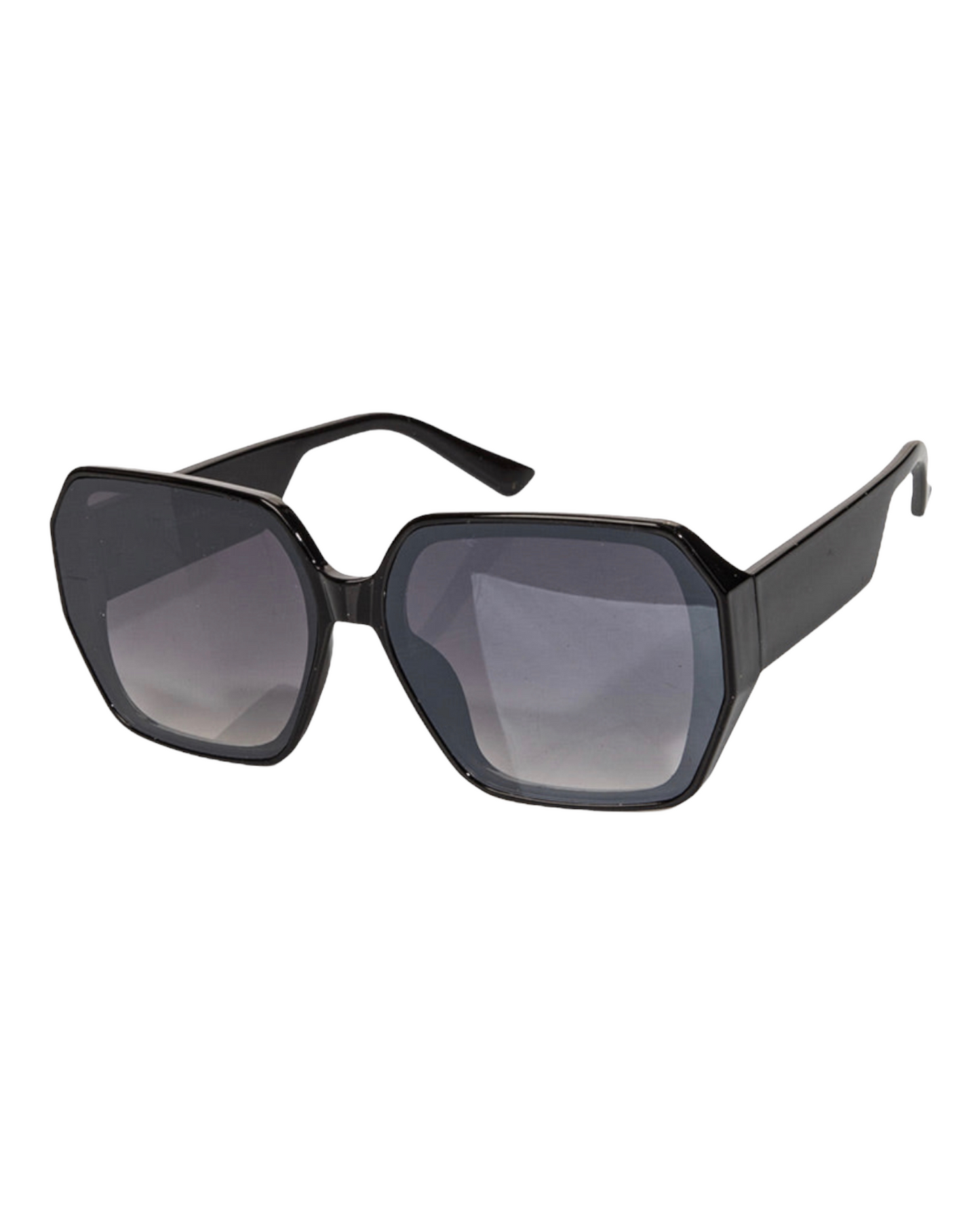 Oversized Fame Sunglasses (Black)