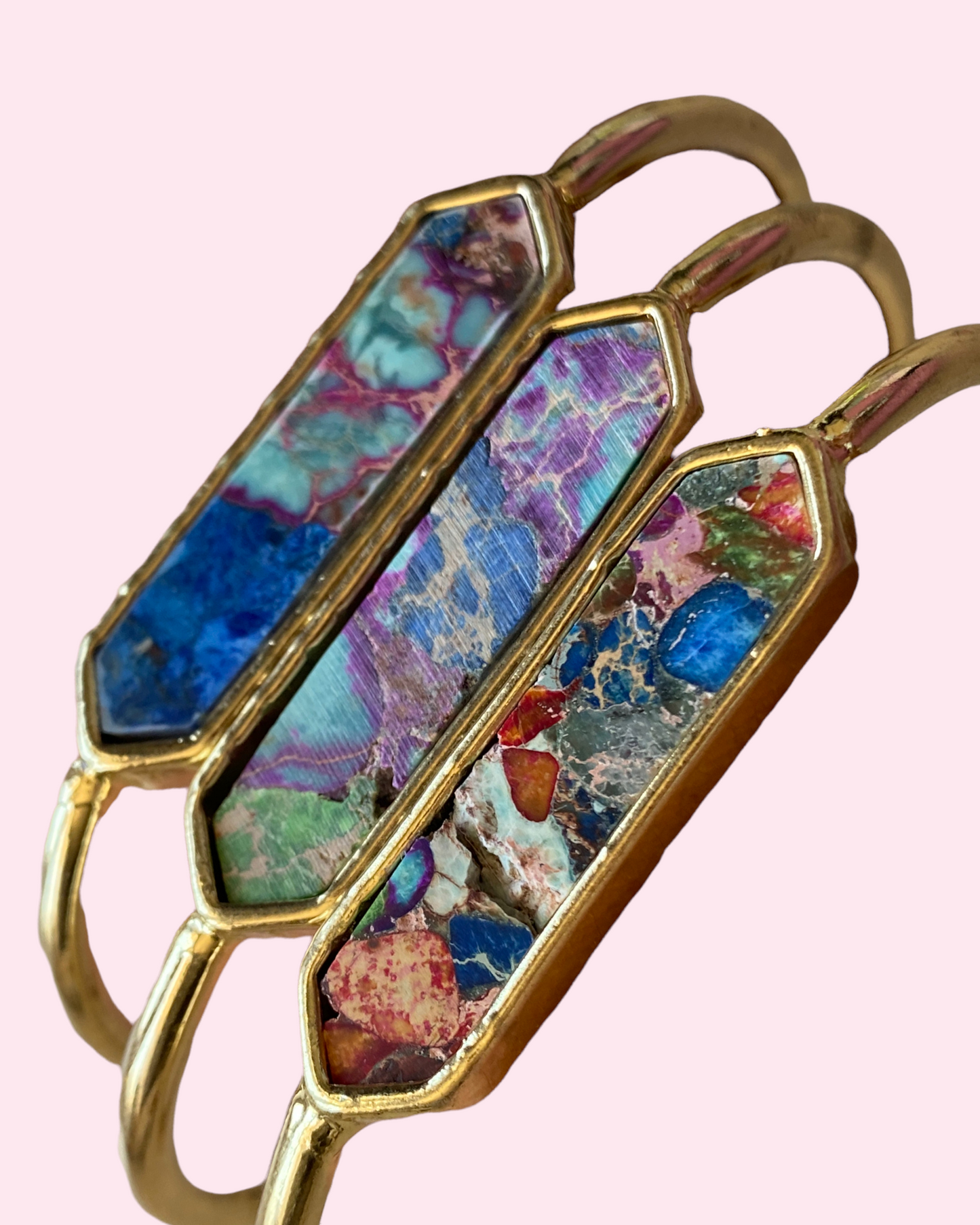 Multi-stone Gemstone Cuff