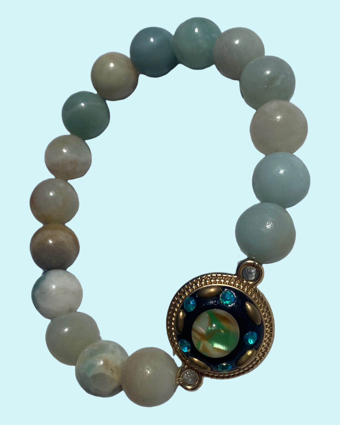 Mixed Amazonite Pendant Bracelet