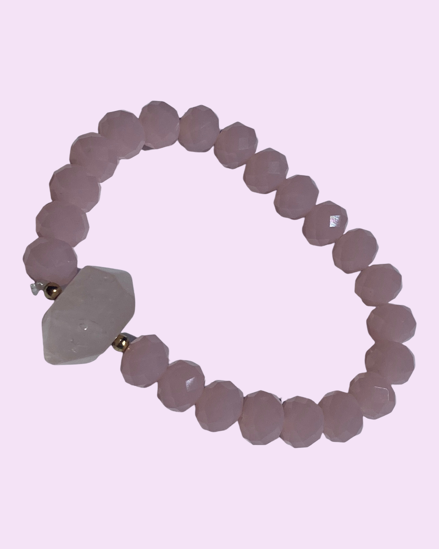 Rose Quartz Crystal Bracelet