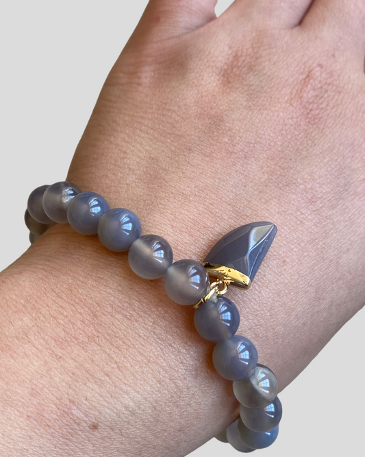 Gray Agate Bracelet