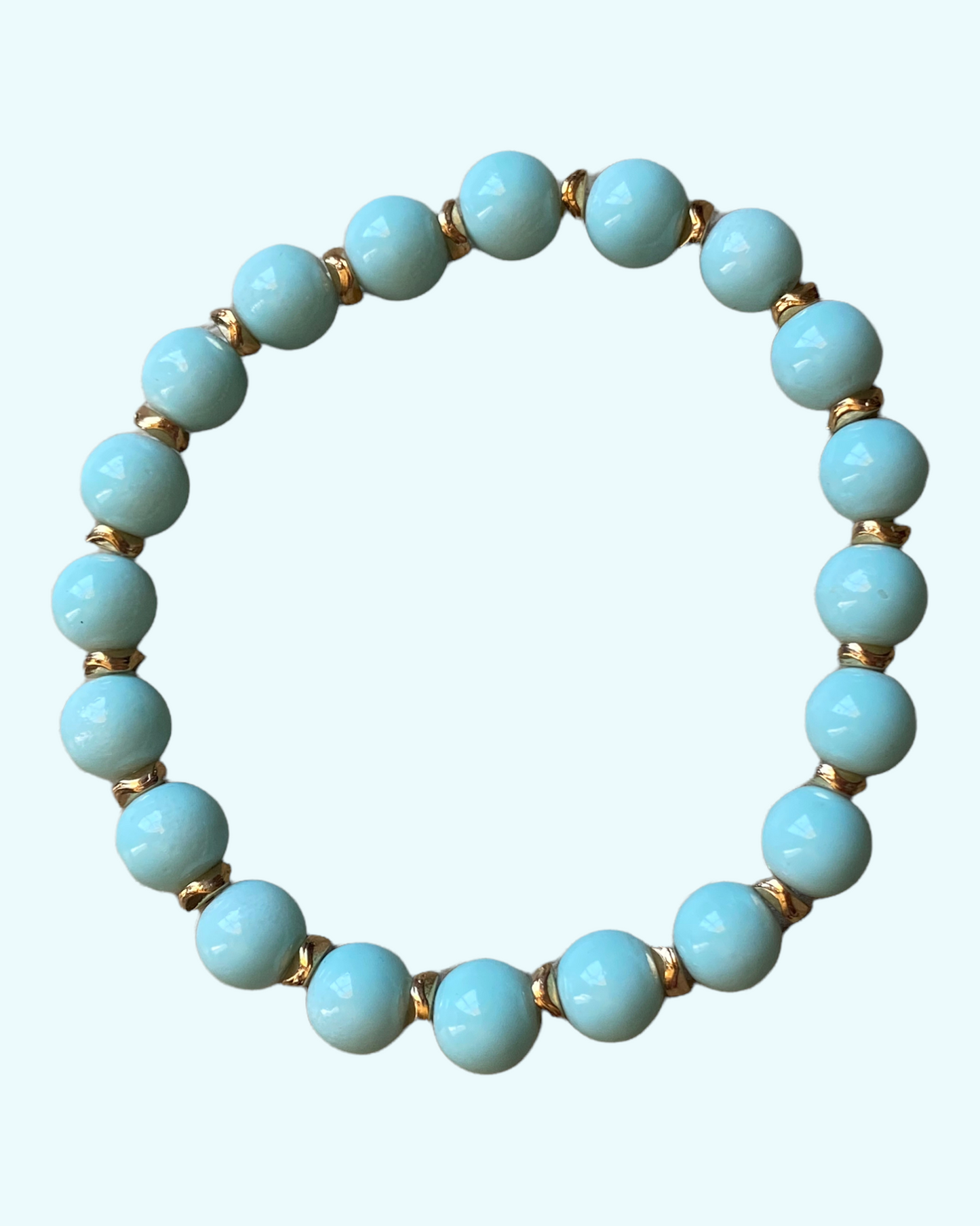 Casual Turqouise Crystal Bracelet