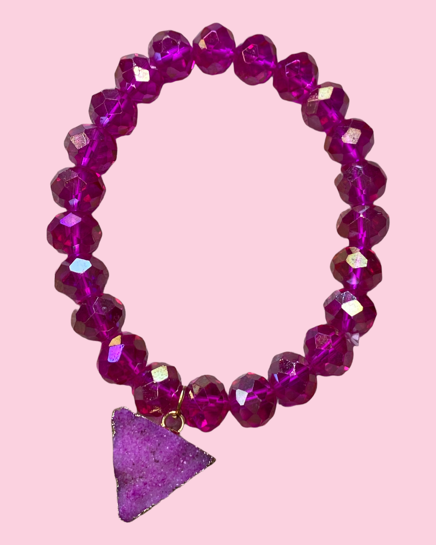 Red Topaz Dangle Stone Bracelet