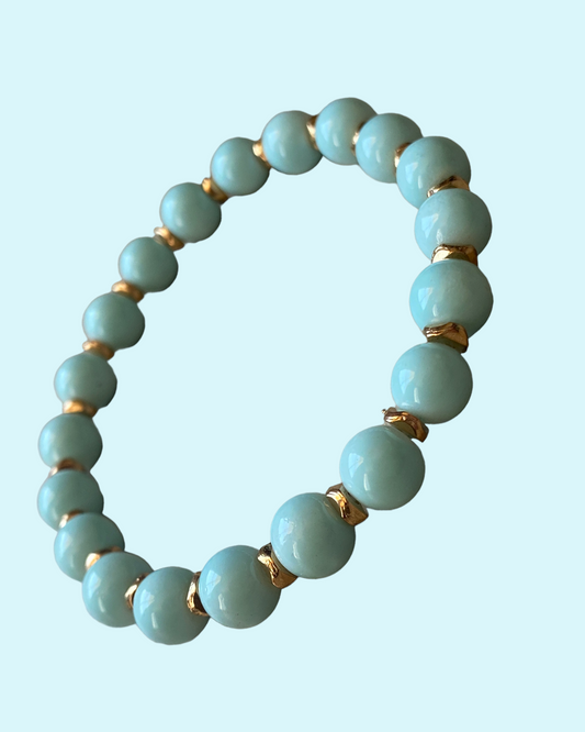 Casual Turqouise Crystal Bracelet