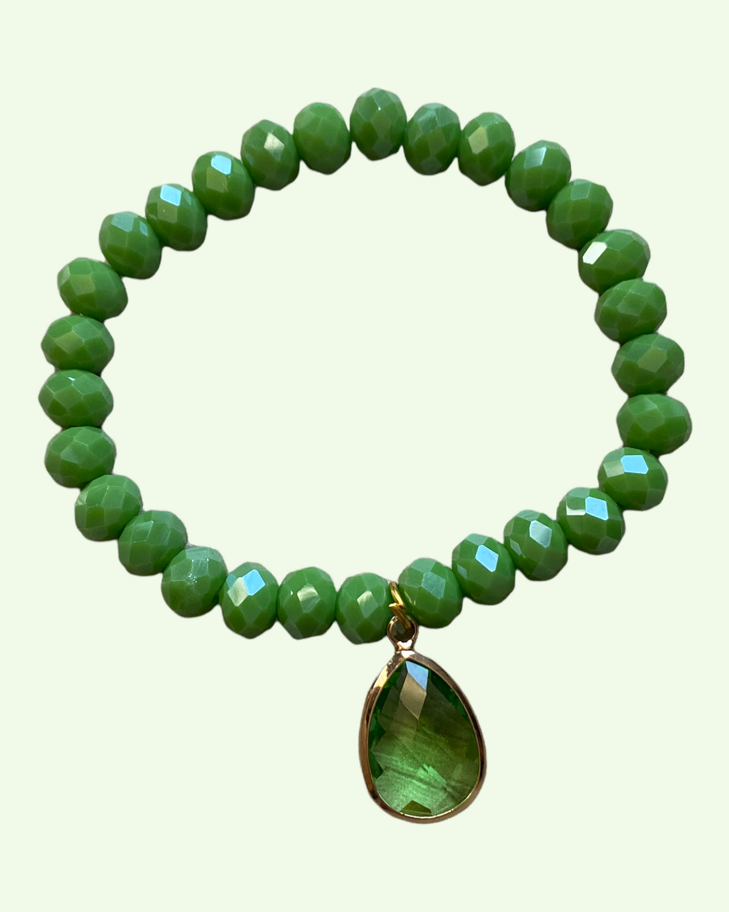 Malachite Raindrop Gemstone Bracelet