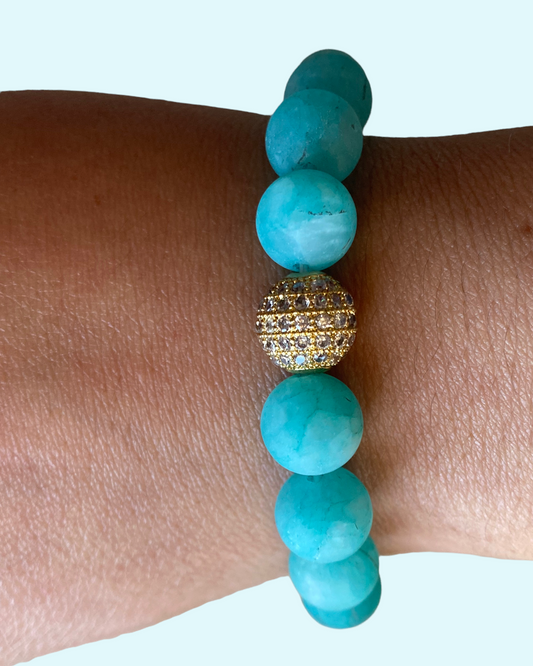 Circle Turquoise Crystal Bracelet