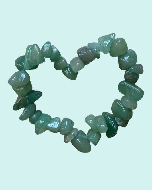 Chipped Malachite Gemstone Bracelet