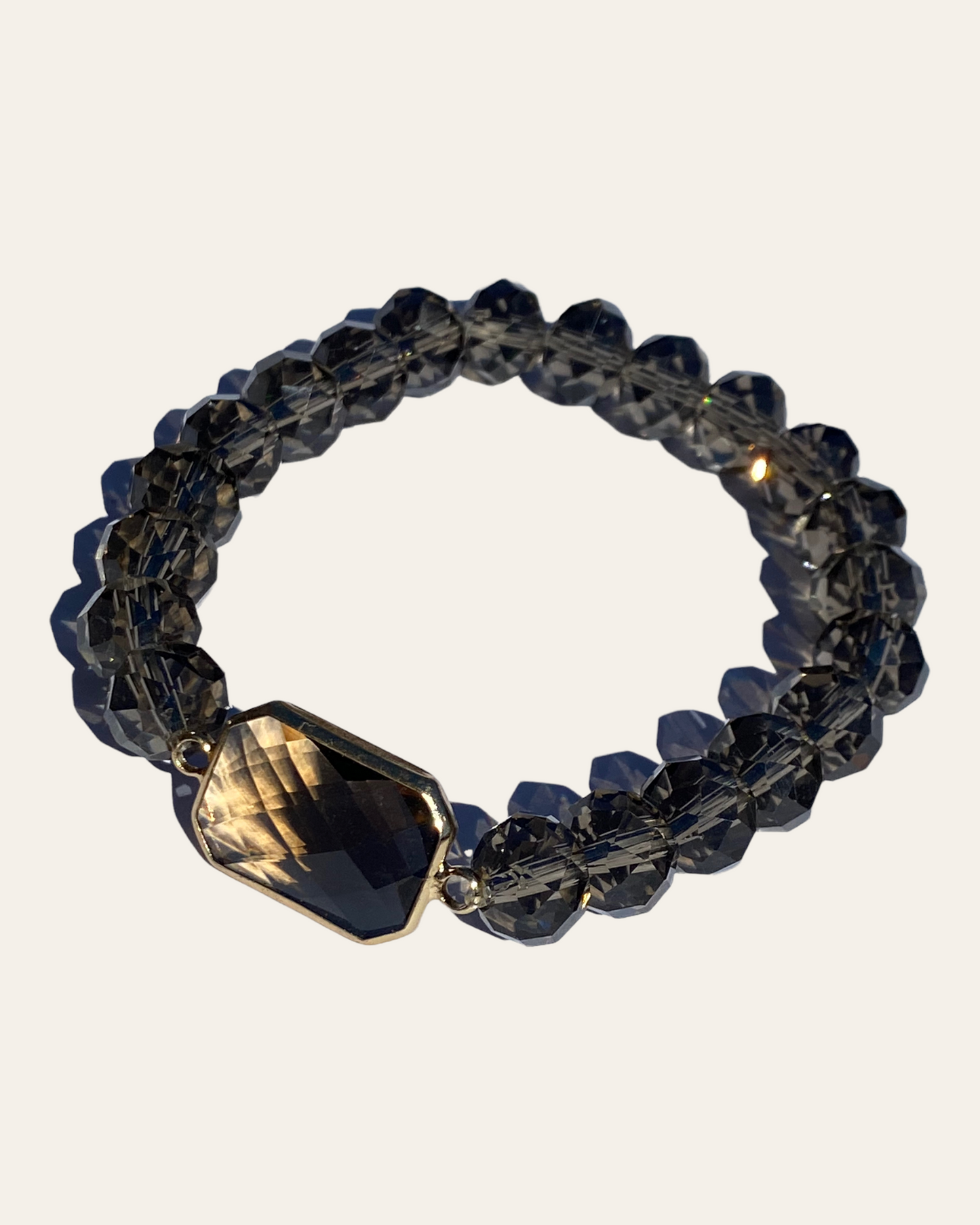 Clear Tigers Eye Crystal Bracelet (NEW)