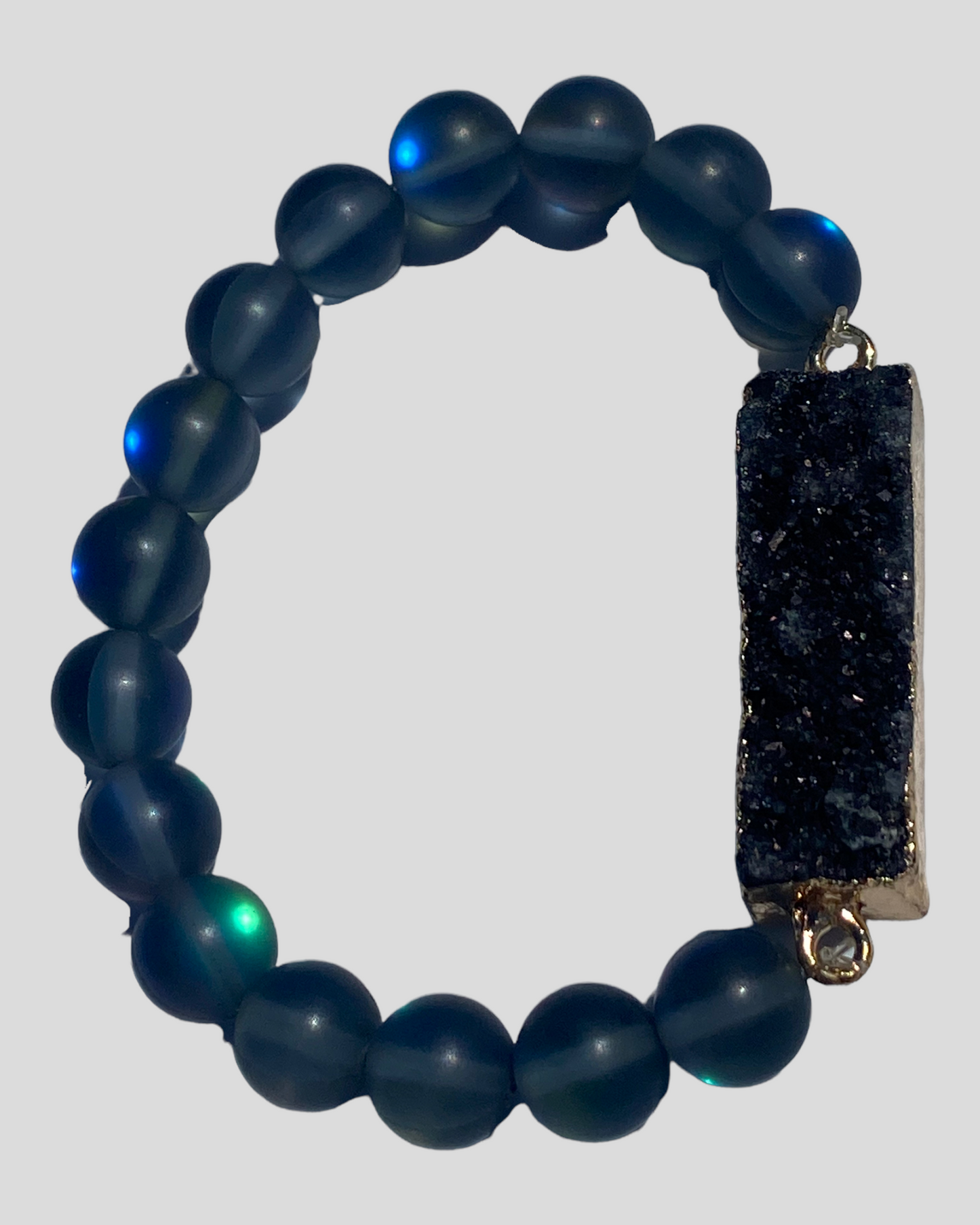 Clear Blue Apatite Crystal Bracelet