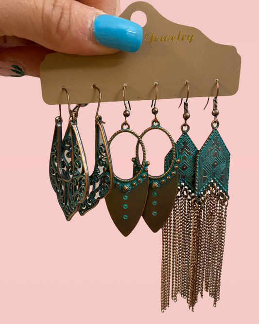 Boho vintage earrings