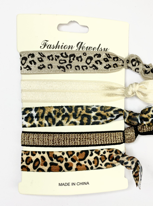 Hair Tie Bracelet Set (White)